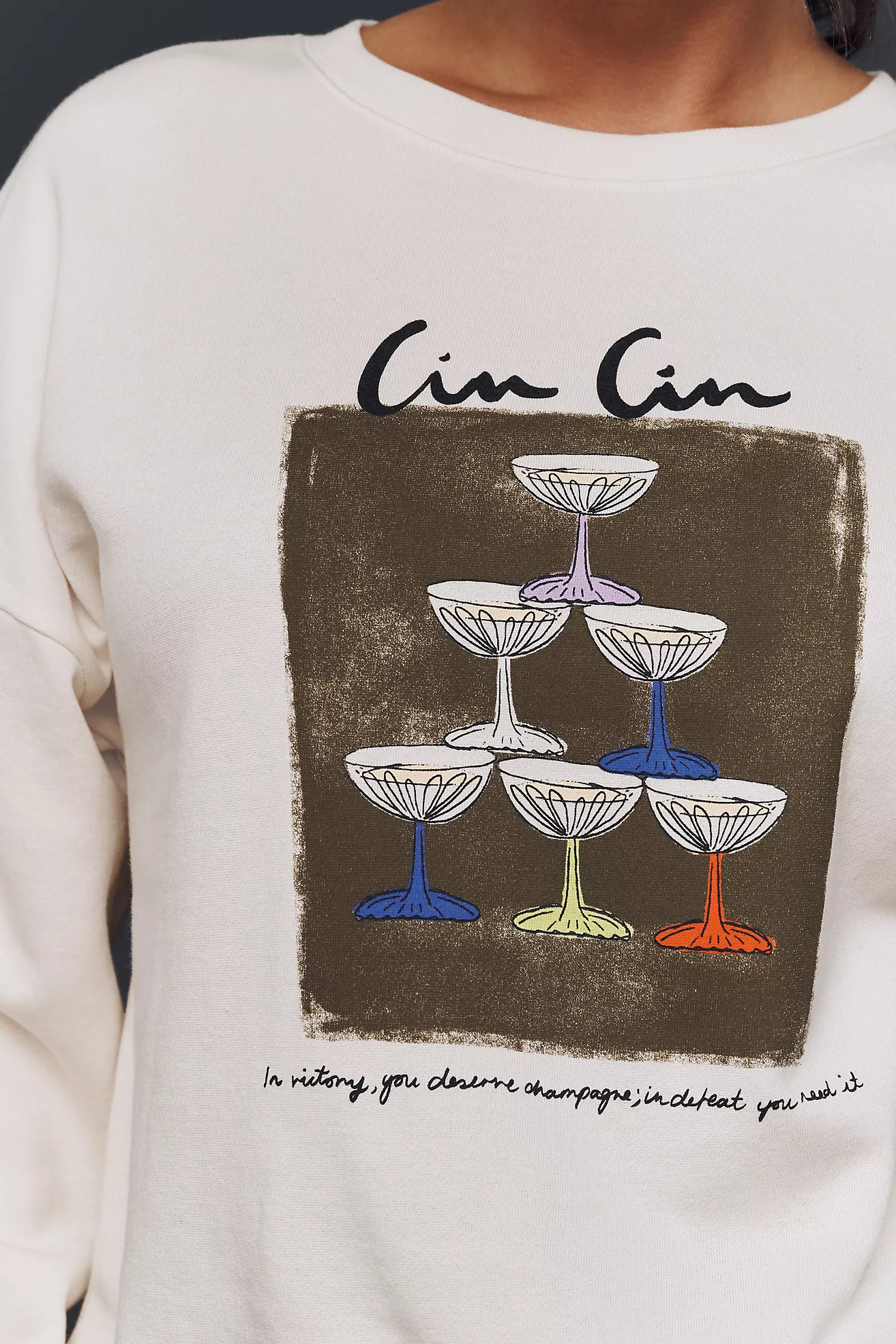 Maeve x Natalia Bagniewska Cocktail Sweatshirt | Anthropologie (US)