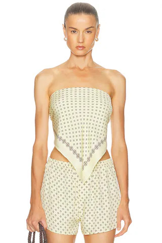 EAVES Paola Scarf in Lemon | FWRD 