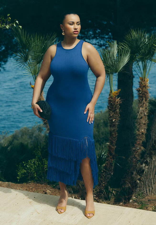 Fringe Maxi Dress | Eloquii