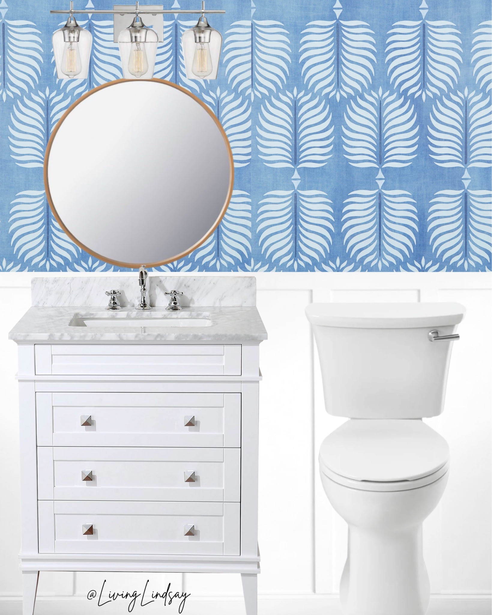 Half bathroom, bathroom wallpaper

#LTKHome #LTKSaleAlert #LTKFamily
