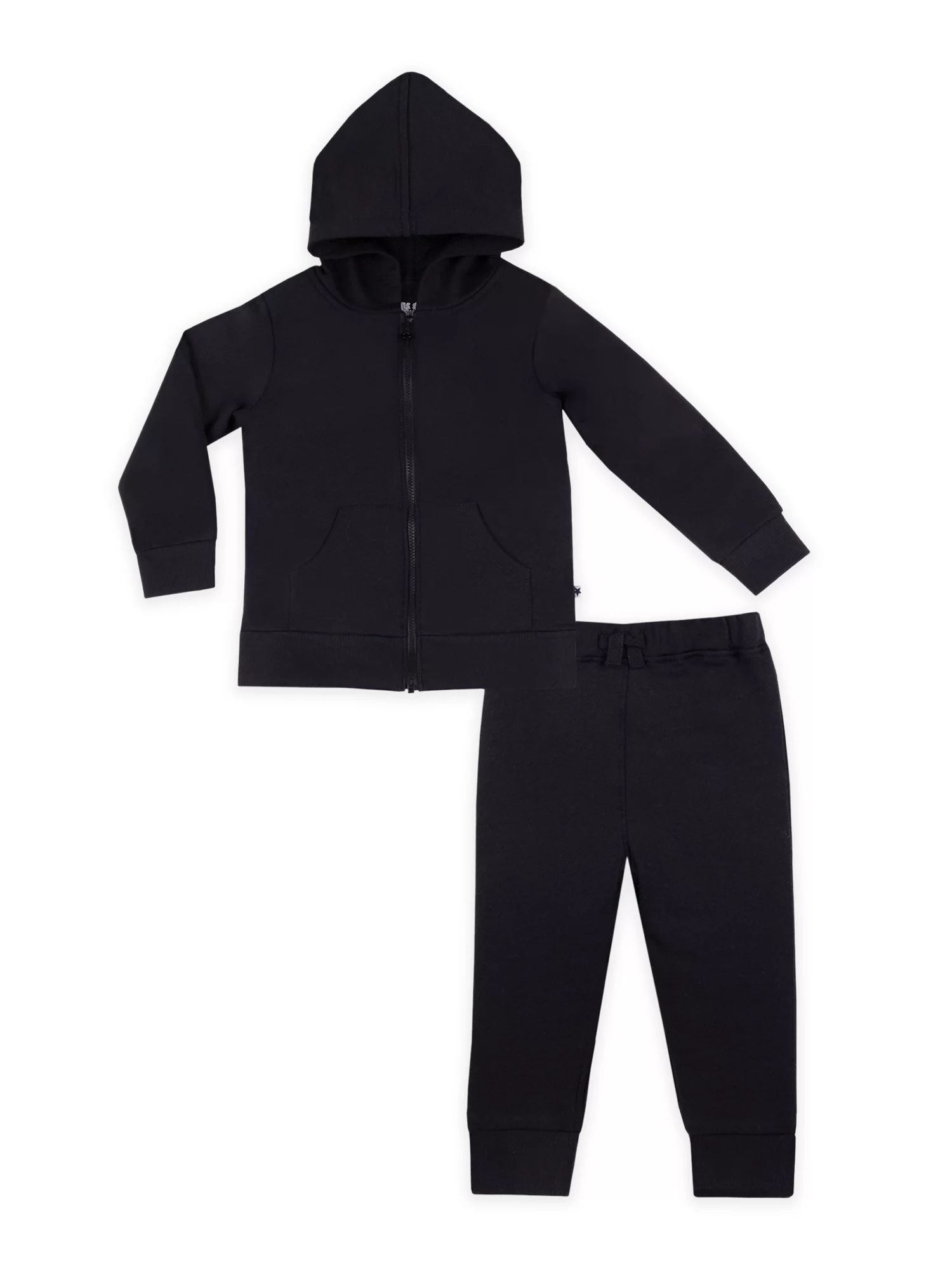Little Star Toddler Boy, Girl, Unisex 2 Pc Star Long Sleeve Full Zip Hoodie and Jogger Pants Set,... | Walmart (US)