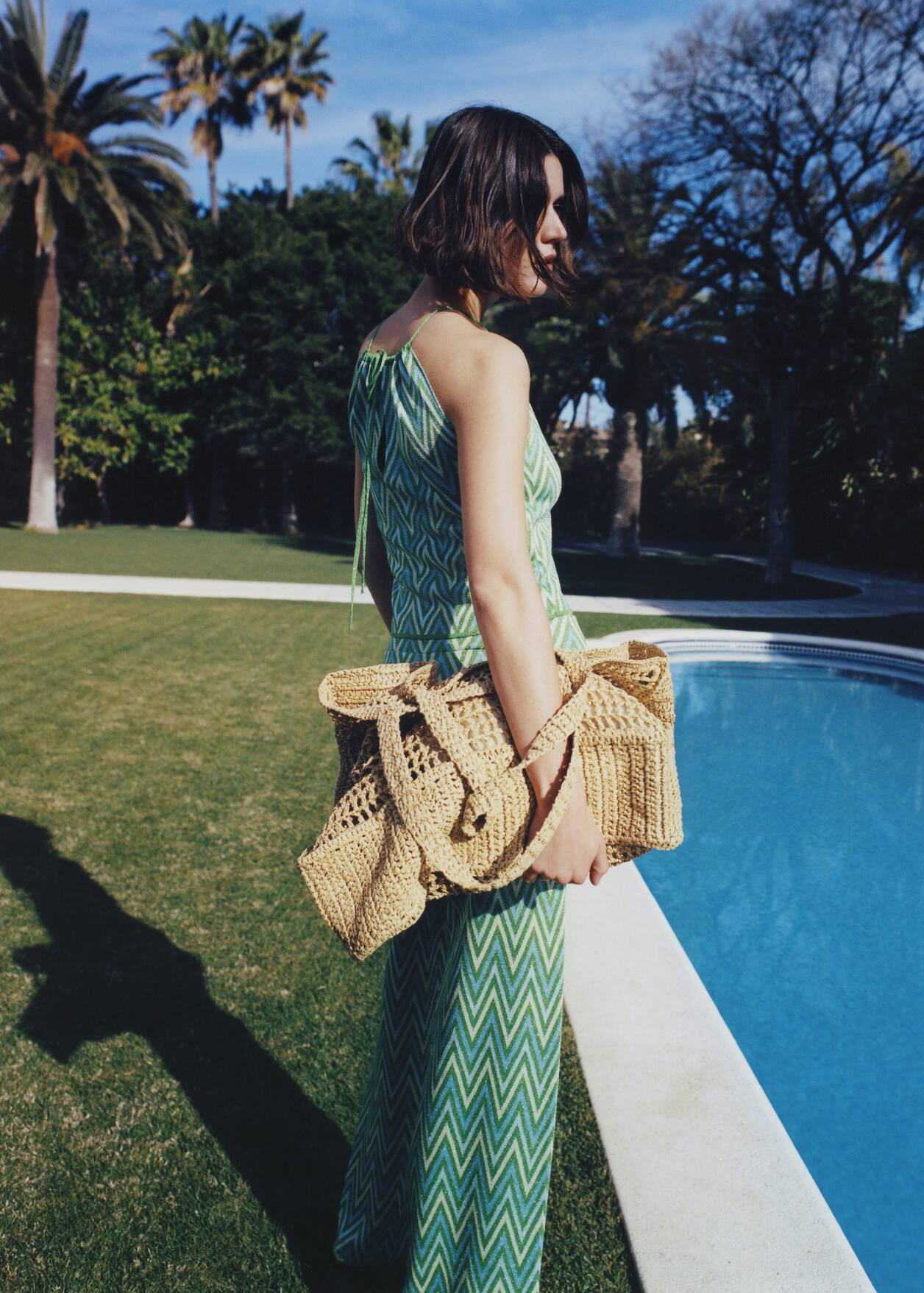 Raffia shopper bag | MANGO (US)