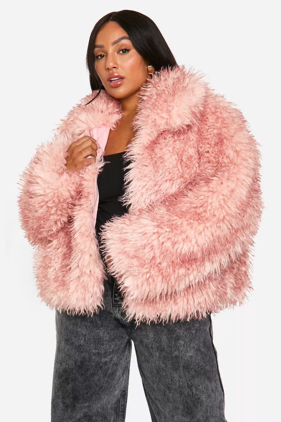 Plus Shaggy Faux Fur Coat | boohoo (US & Canada)