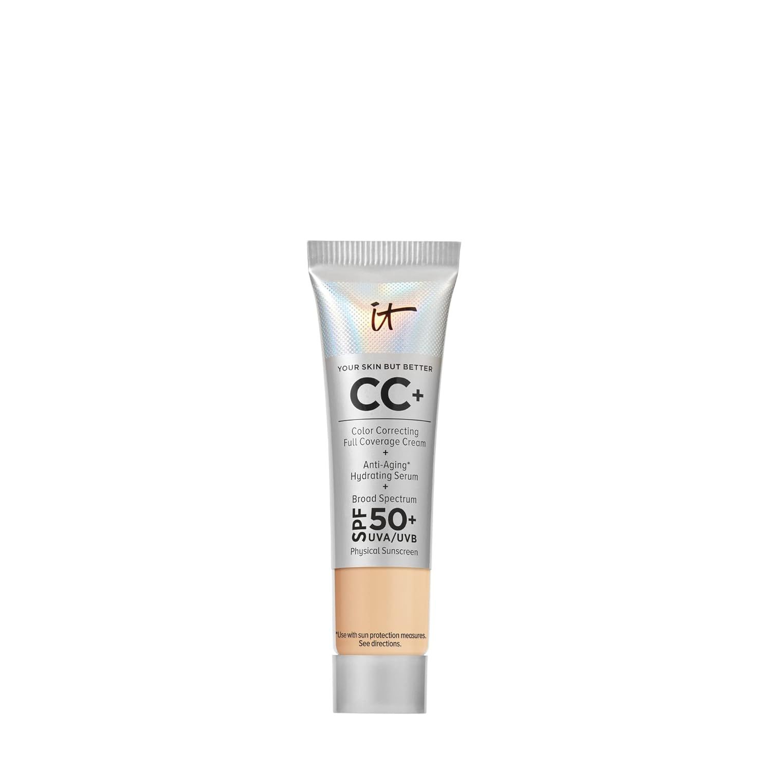 IT Cosmetics Your Skin But Better CC+ Cream - Travel size, Correcting Cream, Full-Coverage Founda... | Amazon (US)