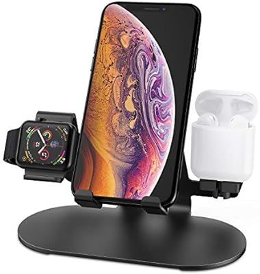 3 in 1 Aluminum Charging Station for Apple Watch Charger Stand Dock for iWatch Series 4/3/2/1,iPa... | Amazon (US)