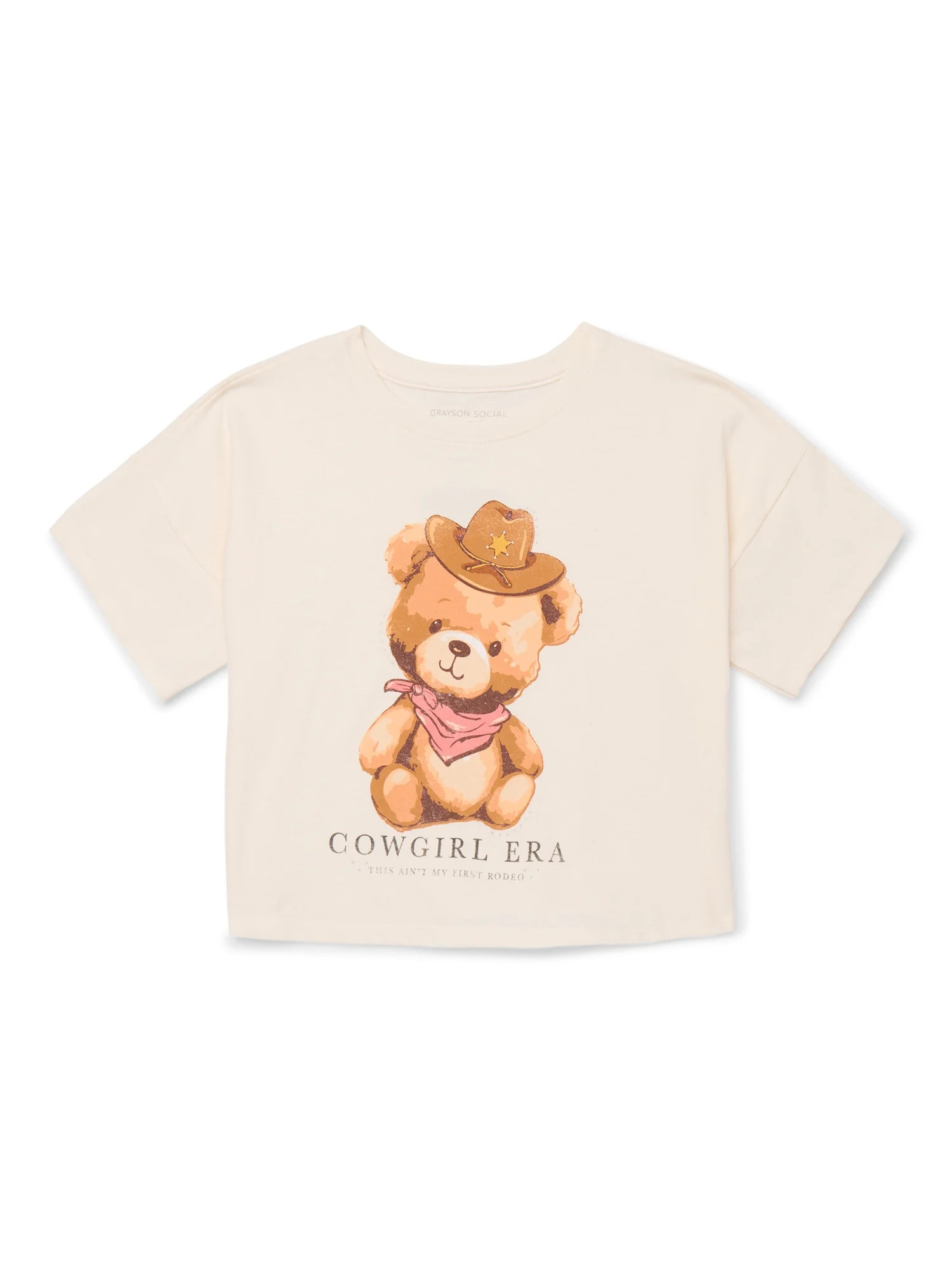 Grayson Social Girl's Cowgirl Era Graphic T-Shirt with Short Sleeves, Sizes 4-18 | Walmart (US)