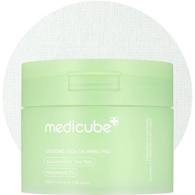 medicube Toner Pads Exosome CICA Tea Tree Calming Toner Pad for Sensitive Skin | Centella Asiatic... | Amazon (US)