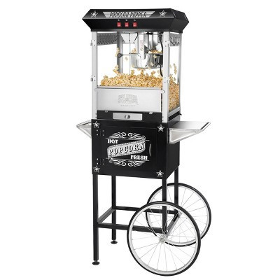 Great Northern Popcorn 8 oz. Kettle Antique-Style Popcorn Popper Machine With Cart - Black | Target