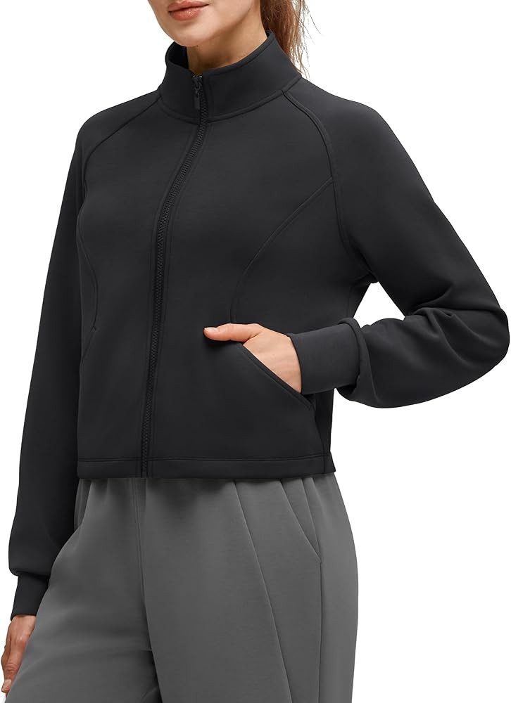 G4Free Smoofit Modal Soft Women's Zip Up Jackets Mock Neck Casual Sweatshirts Athletic Workout To... | Amazon (US)