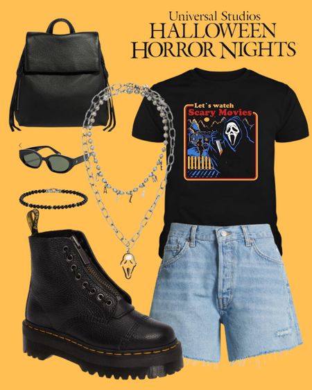 Universal Studios Halloween Horror Nights Outfit #unhversalstudios #halloween #halloweenshirts #halloweenfits #halloweenoutfits #scarymovies #halloweenhorrornights #halloweenhorrornightsoutfit #universalhalloweenhorrornigbts #hhn #hotrornights #horrornightsoutfit #halloweenshirts #horroroutfit #halloweenvibes 