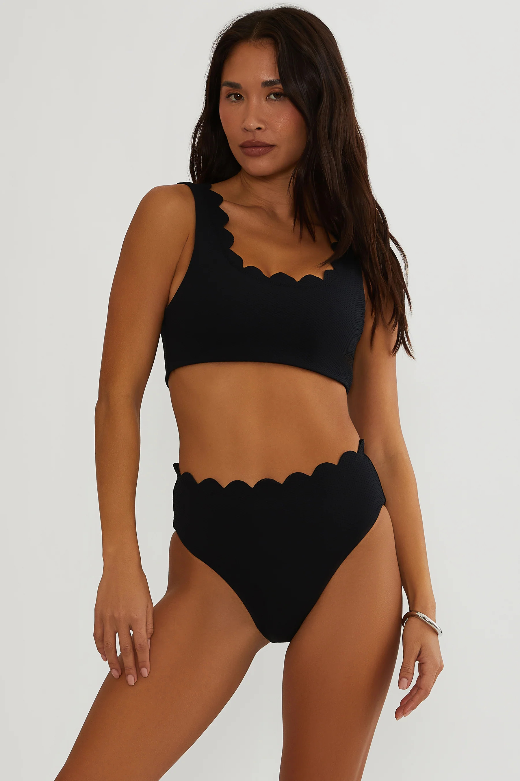 Madison Top Black Waffle | Black Waffle Bikini Top | Beach Riot | Beach Riot