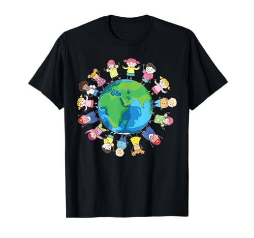 Happy Earth Day Children Around The World FUUNY Planet Save T-Shirt | Amazon (US)