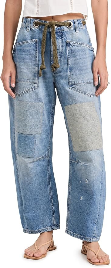 Free People Women's Moxie Low Slung Pull-on Barrel | Amazon (US)