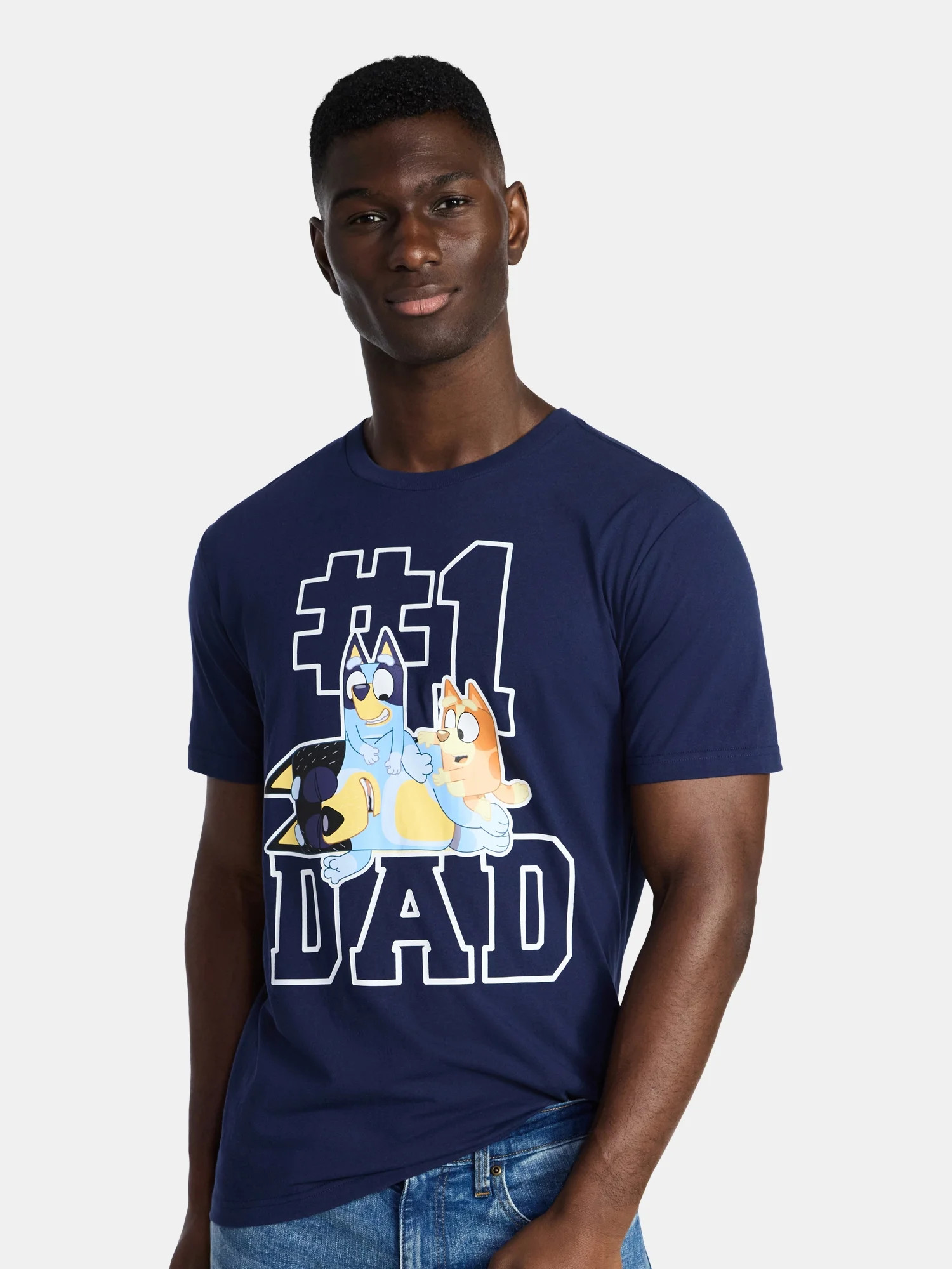 Bluey Men's and Big Men's Father's Day Graphic Tee, Sizes XS-5XL - Walmart.com | Walmart (US)