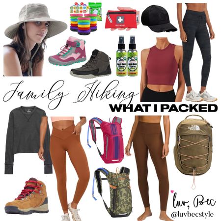 We’re going hiking! Here’s the items I purchased for hiking outfits, hiking boots, backpacks for kids, insect repellent and the best leggings and hats for lots of walking. Also linking my very favorite amazon workout tank that has a built in bra. I wear this with everything! Yellowstone grant Teton National parks hiking trip family vacation family outfits outdoorsy camping packing travel 

#LTKfamily #LTKSeasonal #LTKtravel