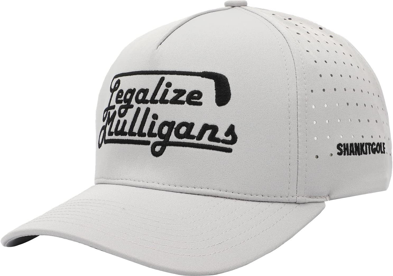 SHANKITGOLF Legalize Mulligans Funny Golf Hat Adjustable Golf Hat Mens One Size Fits All Gray | Amazon (US)