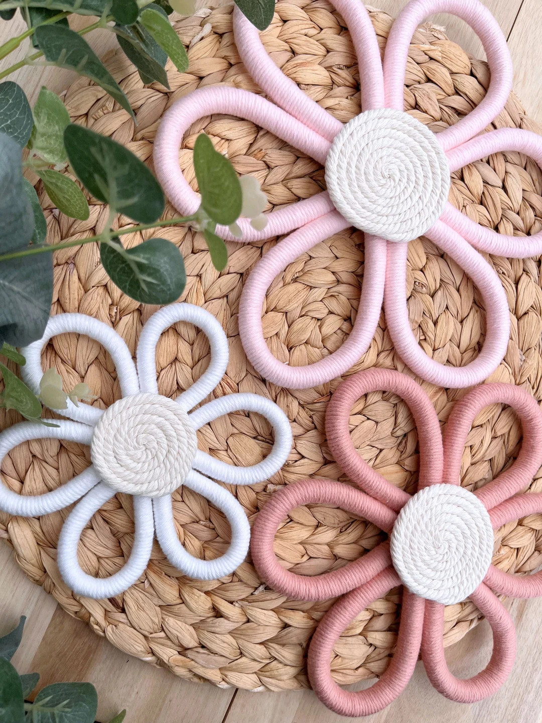 Macrame Flower Wall Decor, Macrame Decor, Nursery Decor, Kids Gift - Etsy | Etsy (US)