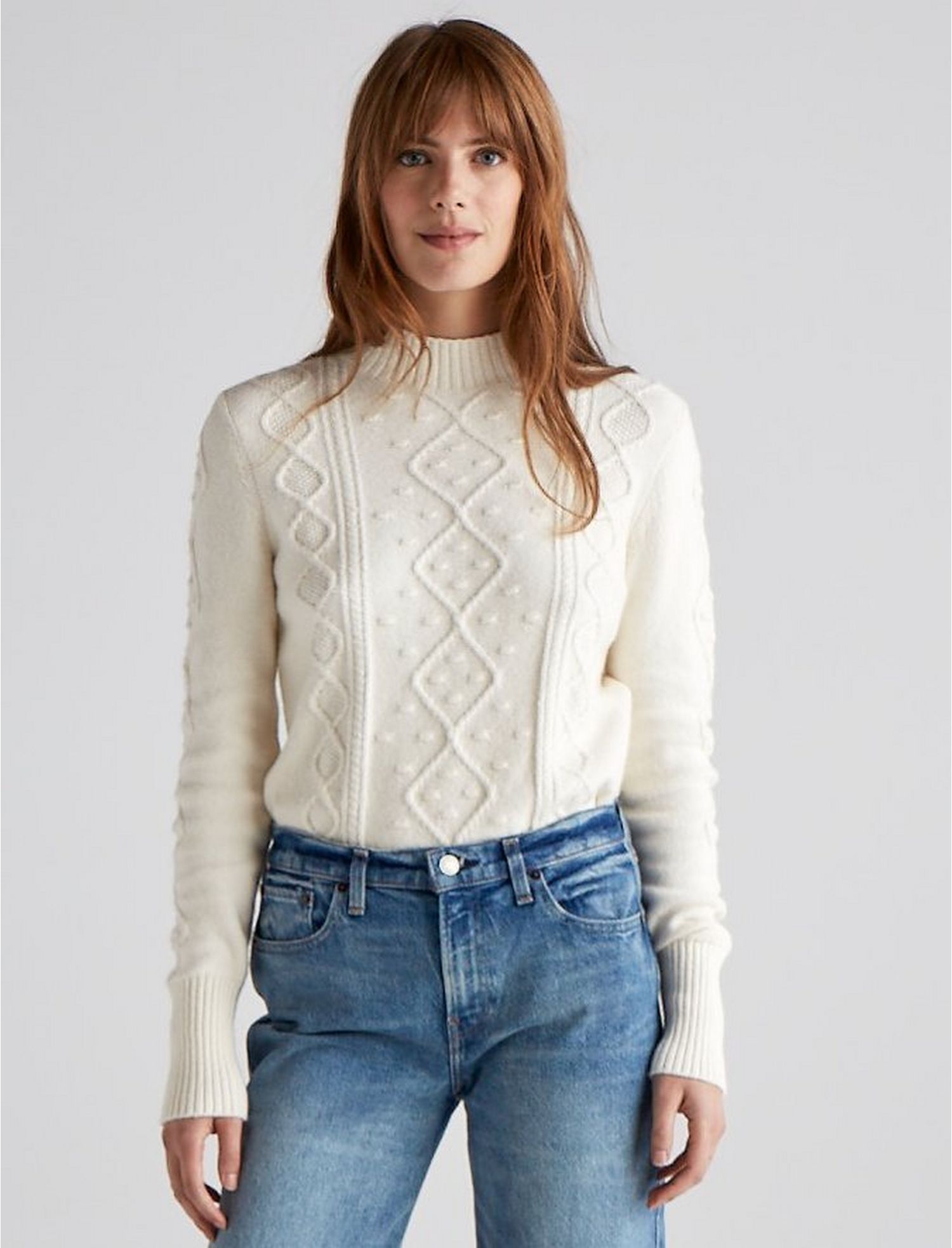 Bauble Cable Knit Pullover | Lucky Brand