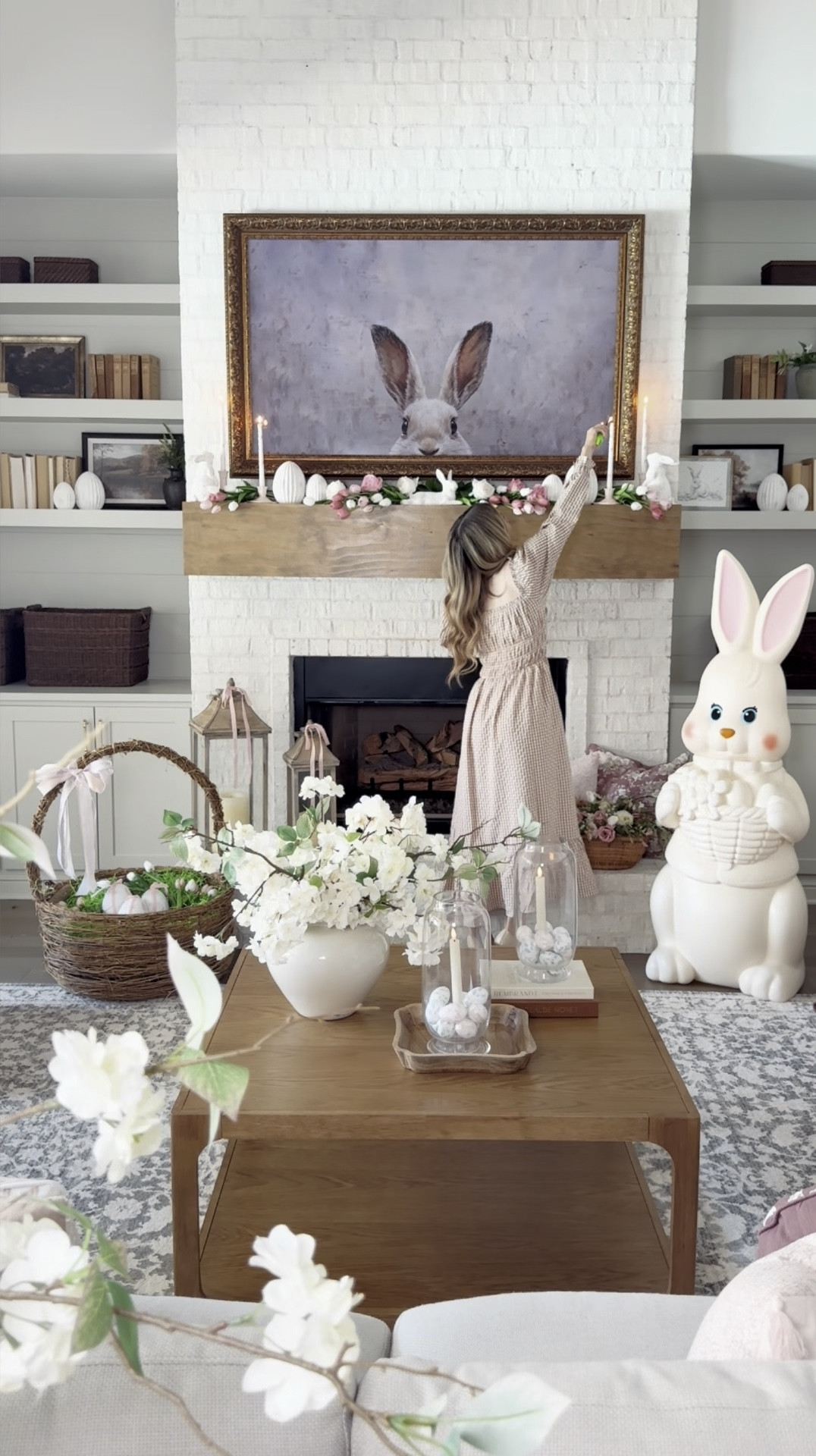 Easter living room decor 

#LTKHome #LTKSeasonal #LTKWatchNow