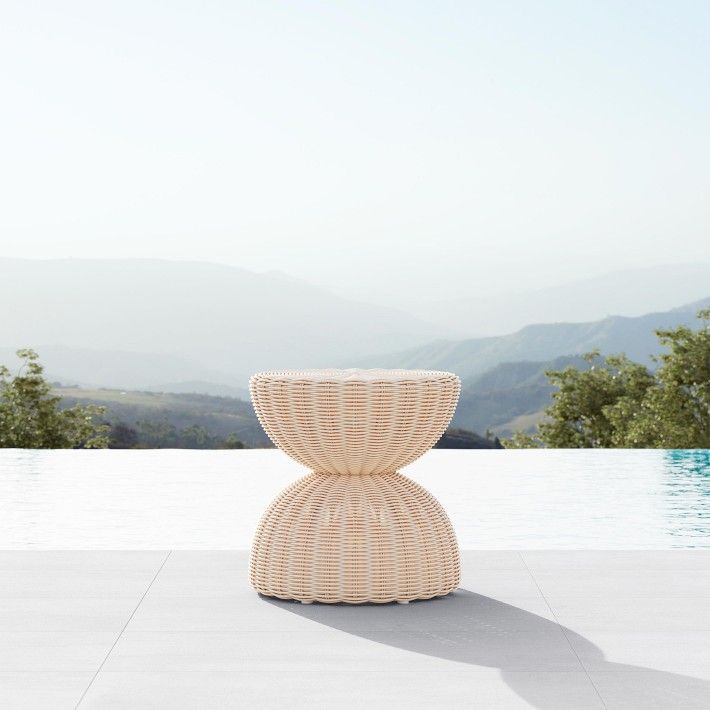 Claire Outdoor Hourglass Side Table | Williams-Sonoma