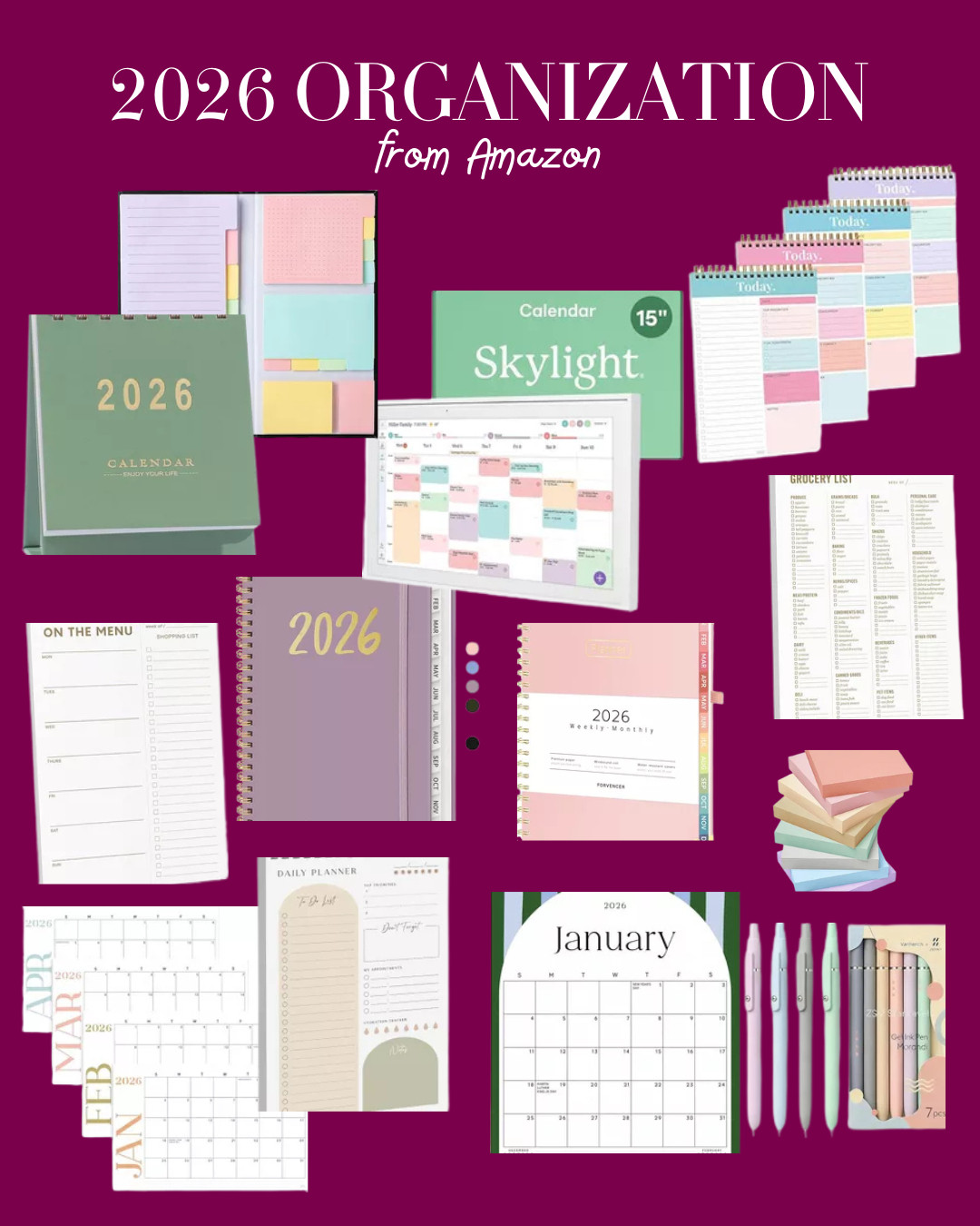 2026 organization from Amazon!! such cute options 

 #LTKHome #LTKFindsUnder50