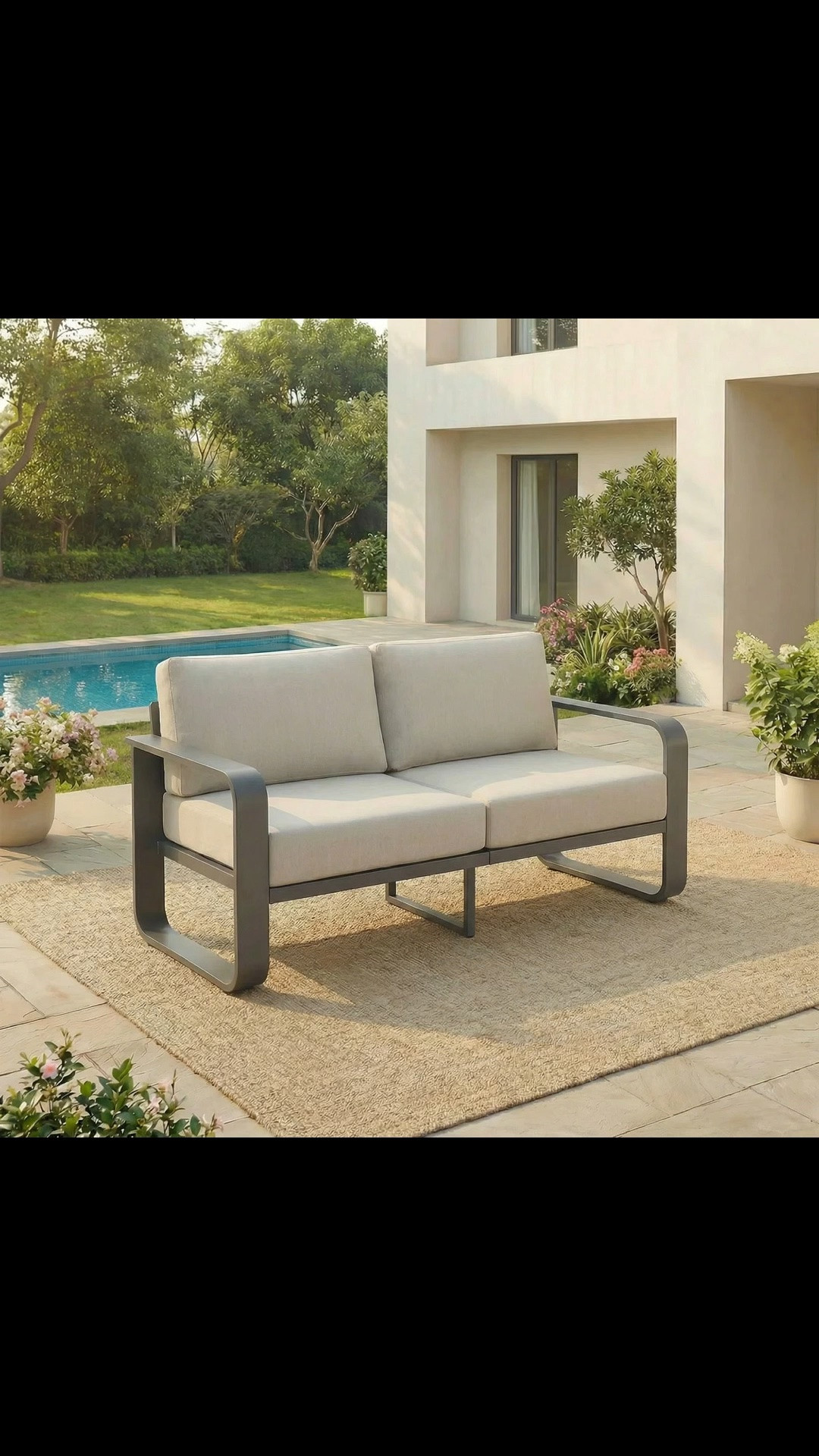 54.3’’ Wide Aluminum Outdoor Patio Loveseat With Cushions

#LTKHome #LTKActive #LTKSeasonal