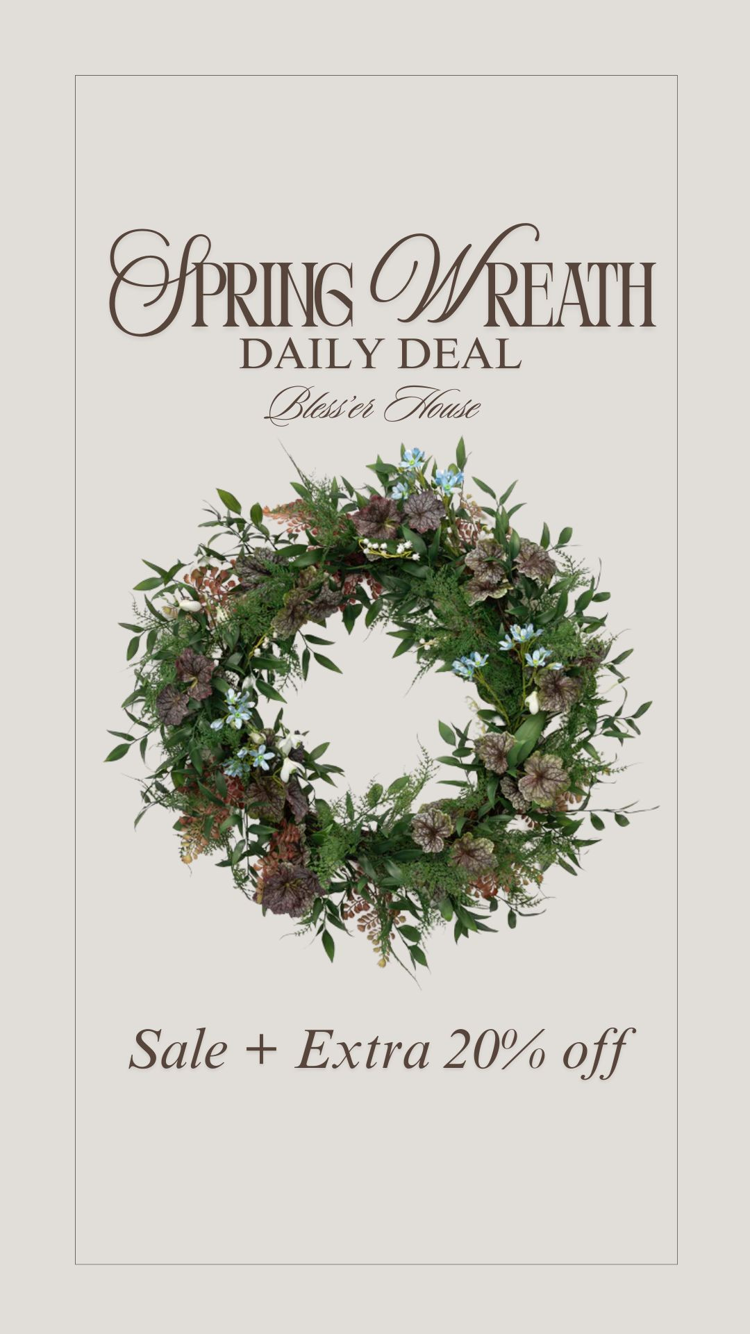 Good quality spring wreath! Extra 20% off 


spring-wreath-mcgee 

 #LTKSeasonal #LTKSaleAlert