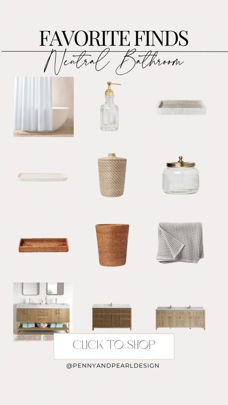 Our favorite finds for a crisp, clean, neutral bathroom. We’ve used all of these styling pieces in at least one project because we love the quality, look and price point. The vanities are some of the best store-bought vanities you can find so be sure to save this for your bathroom project!



#LTKhome #LTKstyletip #LTKsalealert