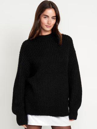 Loose Shaker-Stitch Tunic Sweater | Old Navy (US)
