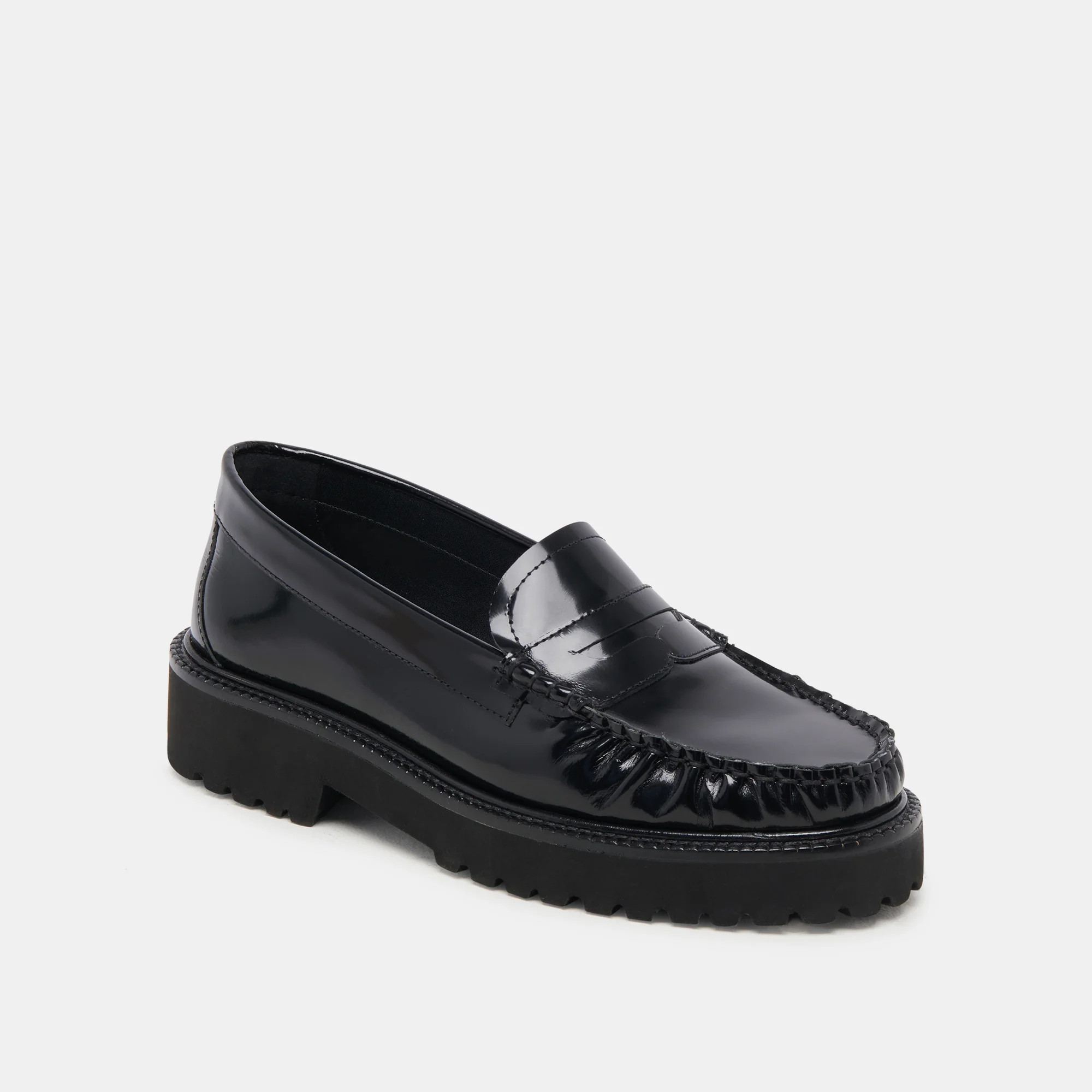 MAXWELL LOAFERS BLACK LEATHER | DolceVita.com