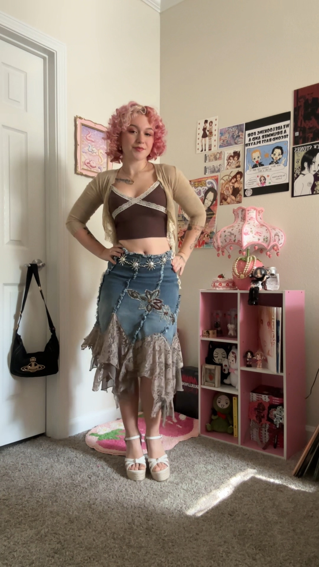 Summer ootd, fall ootd, jean skirt, midi jean skirt, neutral outfit, brown outfit, outfit of the day, outfit inspo. 🤎

#LTKVideo #LTKSeasonal #LTKStyleTip