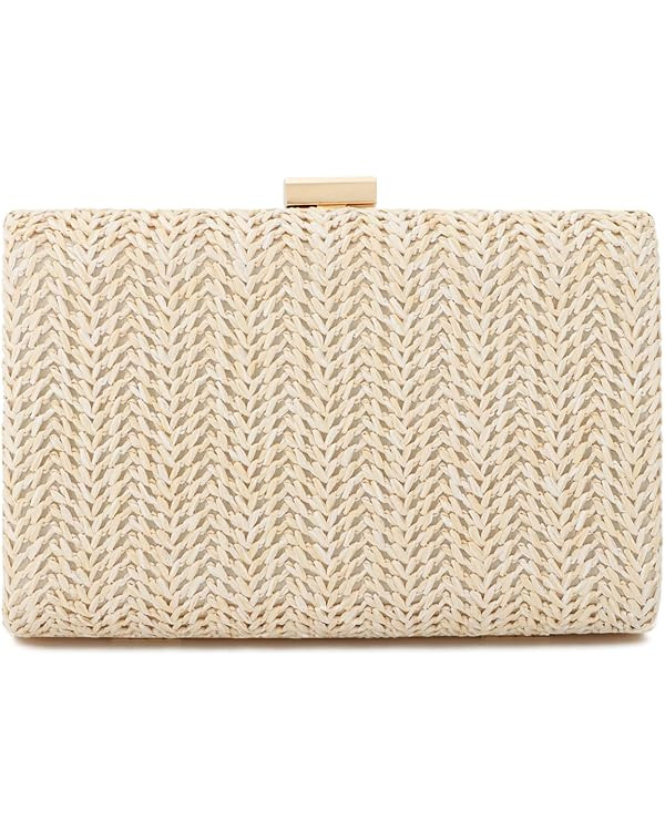 Straw Clutch Purses for Women Summer Evening Bag Raffia Crossbody Purses Woven Beach Handbags | Amazon (US)
