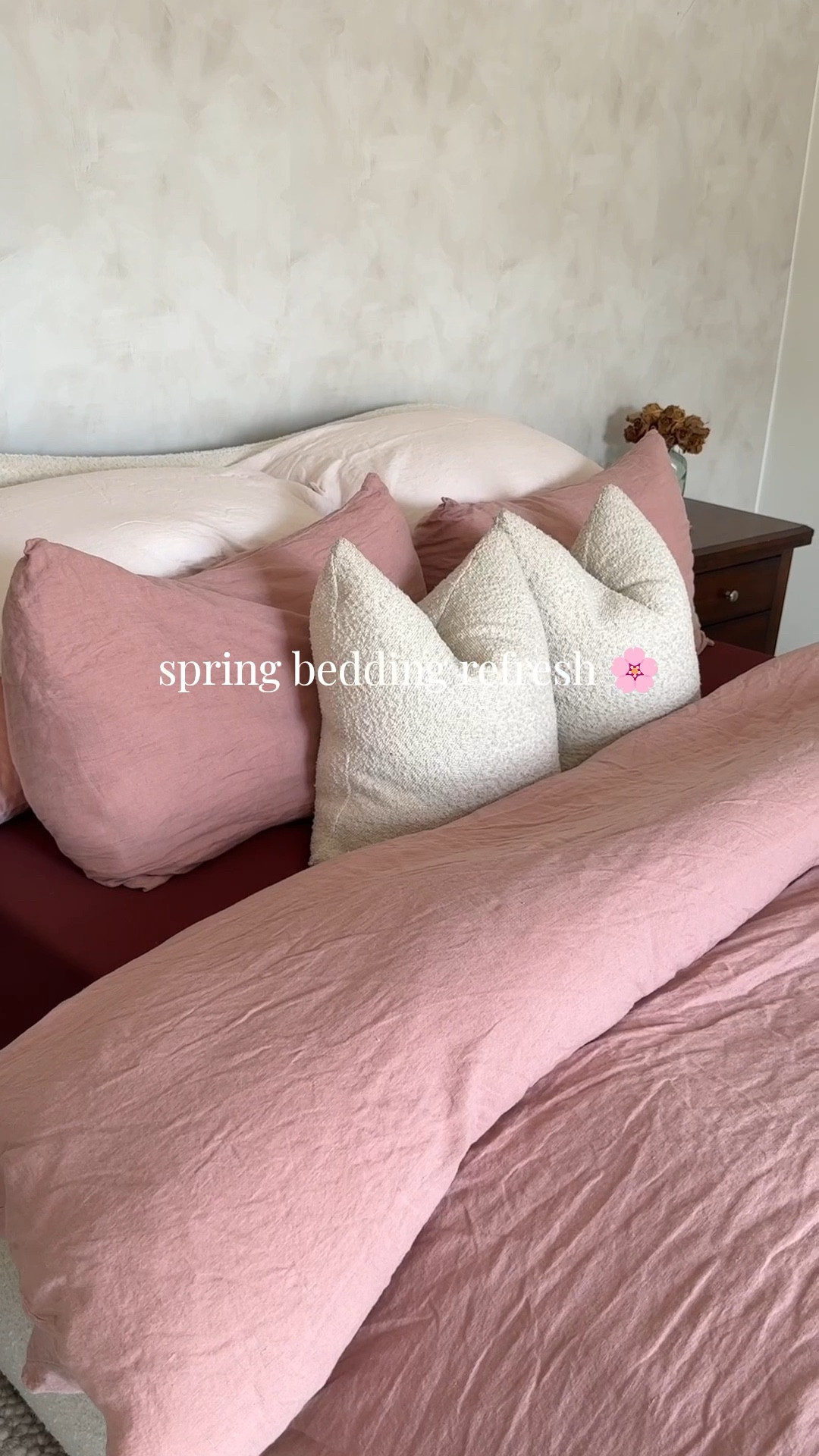 This is your sign to do spring bedding refresh 🌸💕☁️

Absolutely loving these colorful tones for a fun bedroom refresh for spring 

All of my cozy bedding finds are from @Quince 

Fluffy duvet, cozy bedroom vibes, pink bedding, amazon fluffy duvet insert, cooling sheets for hot sleepers , organic modern home inspo 

#LTKHome #LTKSeasonal