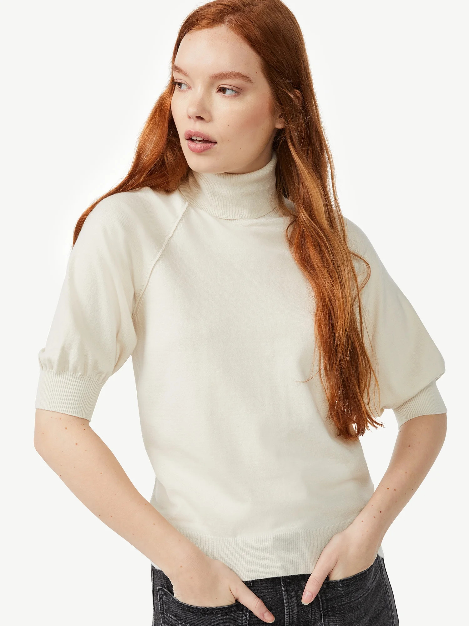 Free Assembly - Free Assembly Women's Raglan Turtleneck Sweater - Walmart.com | Walmart (US)