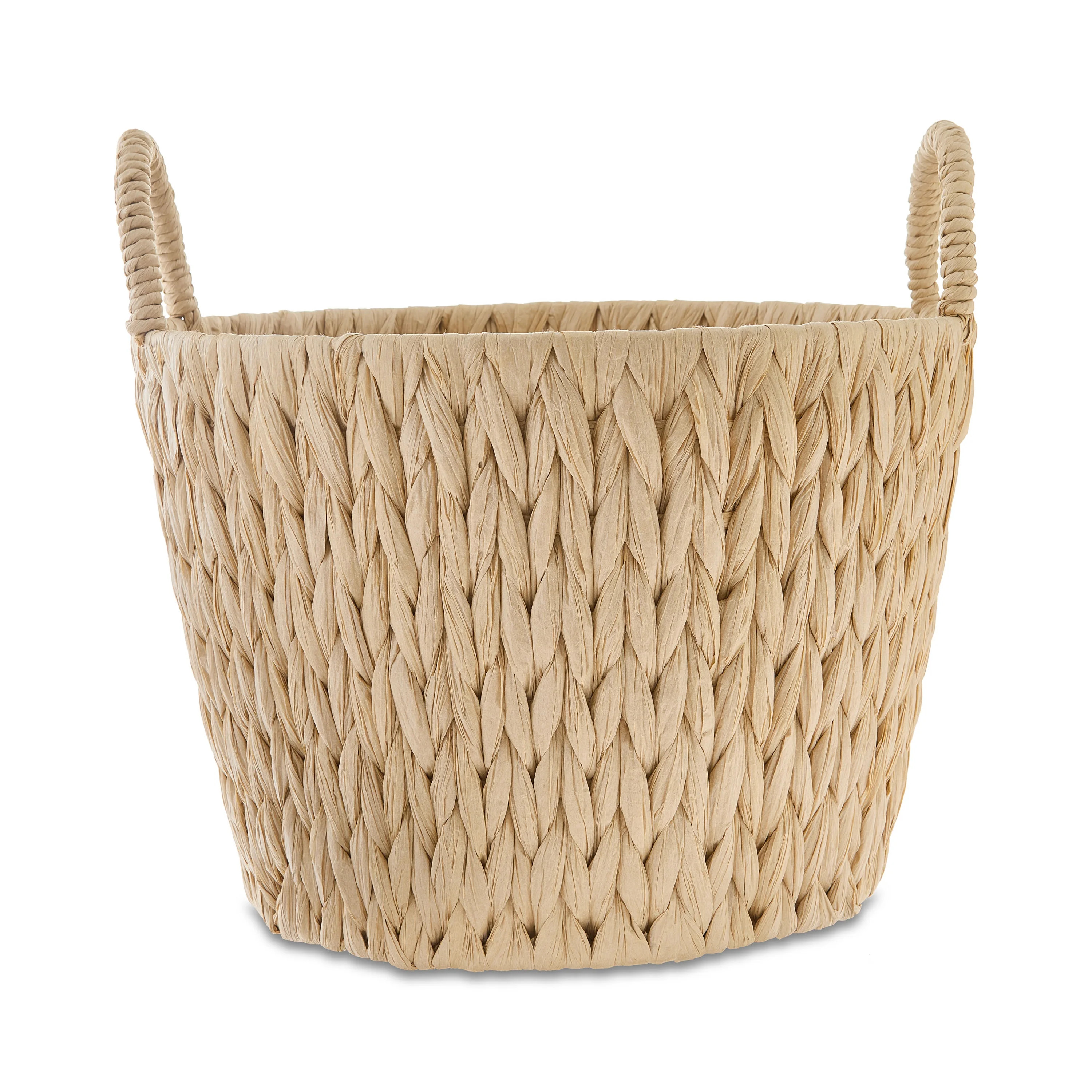 Way To Celebrate Easter Decorative Beige Paper Basket, 14" x 13" | Walmart (US)