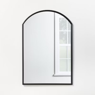 20" x 30" Arched Decorative Wall Mirror with Corners Antique Pewter - Threshold™ designed with ... | Target