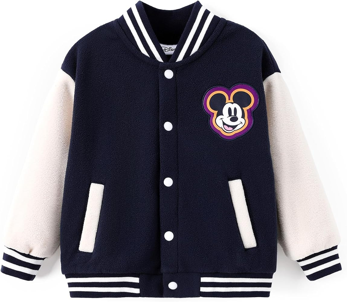 Disney Minnie Mickey Stitch Princess Frozen Elsa Marvel Jacket Lightweight Coat Button up Color B... | Amazon (US)