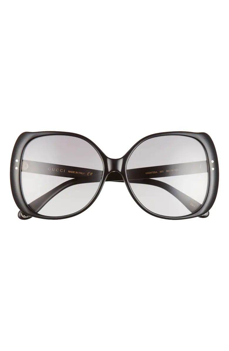 58mm Gradient Square Sunglasses | Nordstrom
