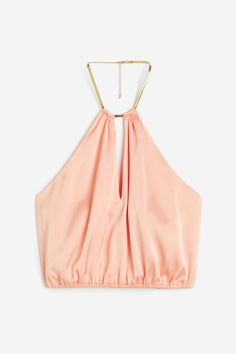 Chain-detail halterneck top | H&M (US + CA)