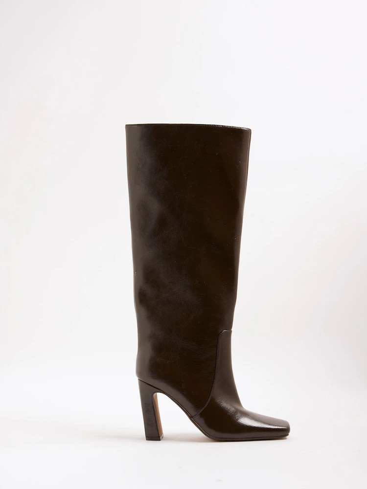River Island Square Toe Block Heel Boots | Next EU