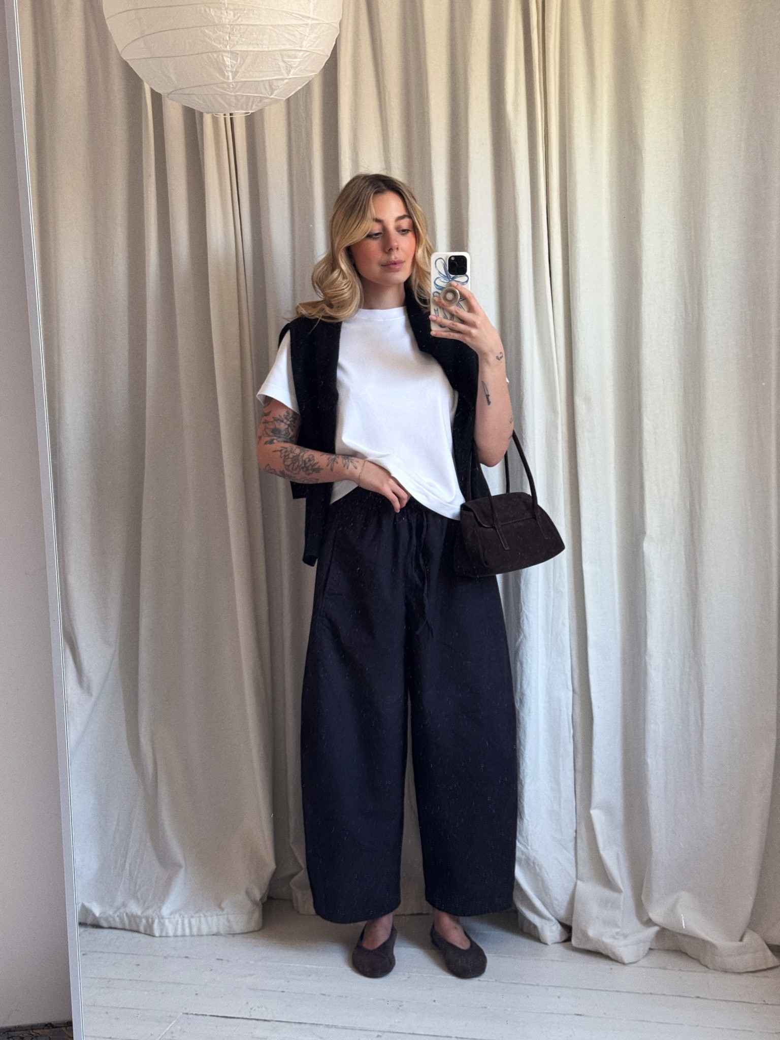 Obsessed with these COS barrel leg trousers at the moment
