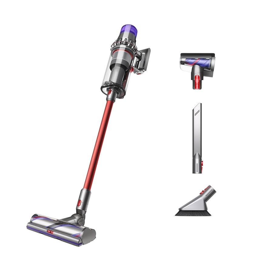 Dyson Outsize Origin Cordless Vacuum, Nickel/Red | Amazon (US)