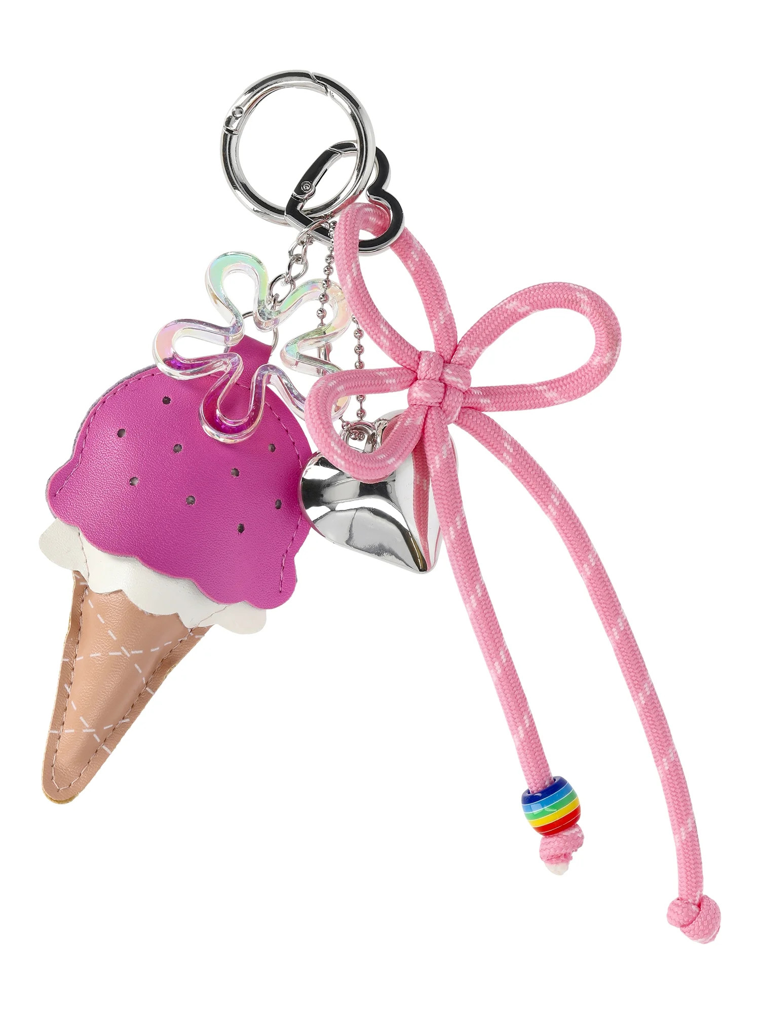 No Boundaries Women's Ice Cream Bag Charm, Pink | Walmart (US)