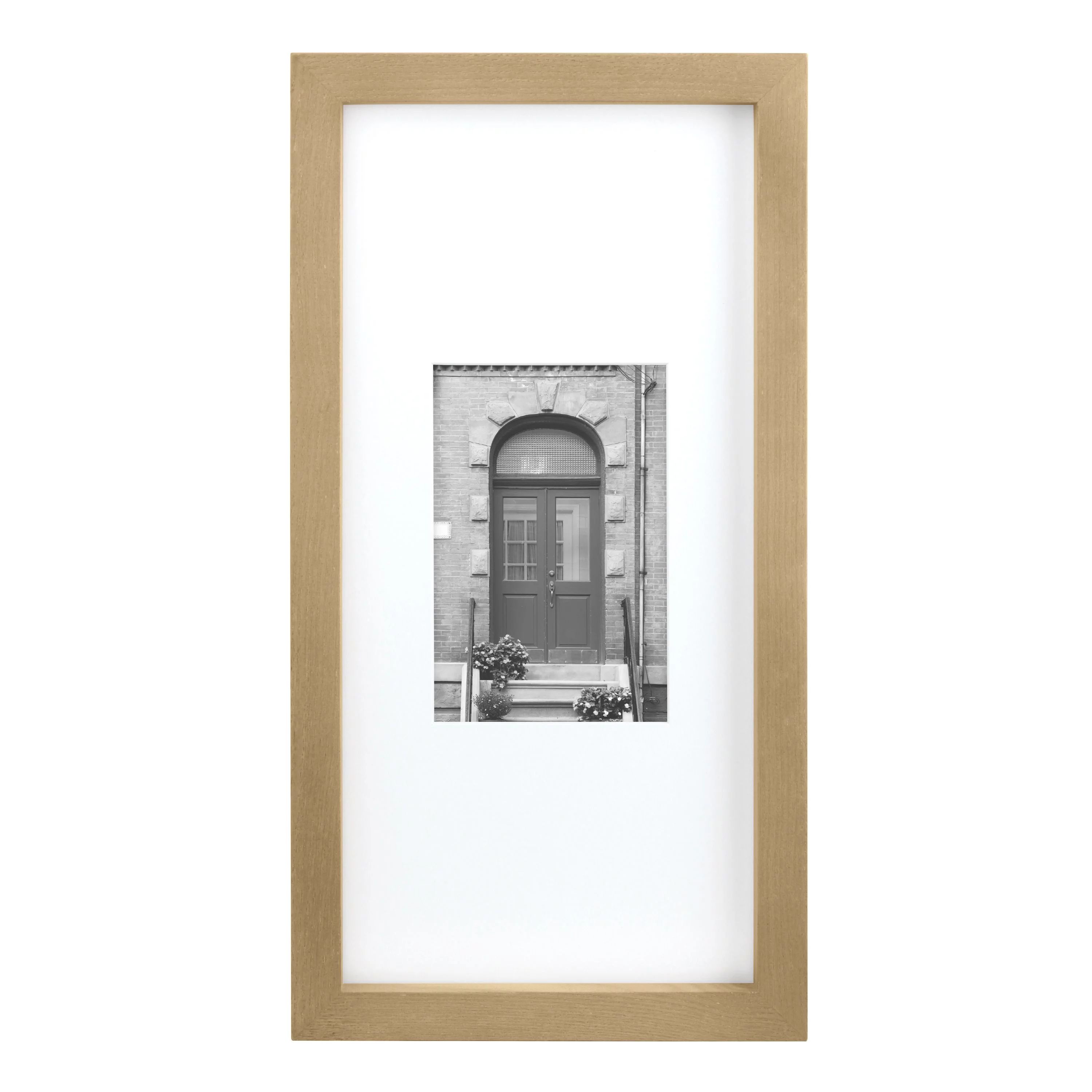 Better Homes & Gardens 7x14 Matted to 4x6 Gallery Wall Picture Frame, Natural Wood - Walmart.com | Walmart (US)