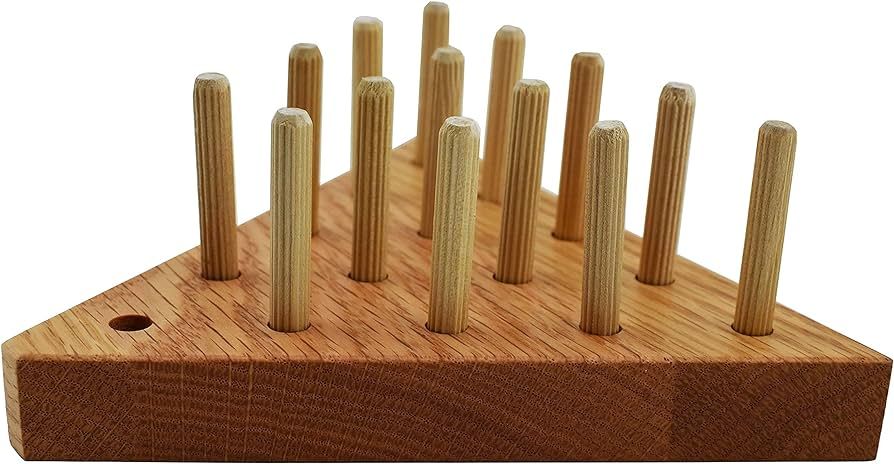 Solid Oak Wooden Peg Game Tricky Triangle by Cauff | Amazon (US)