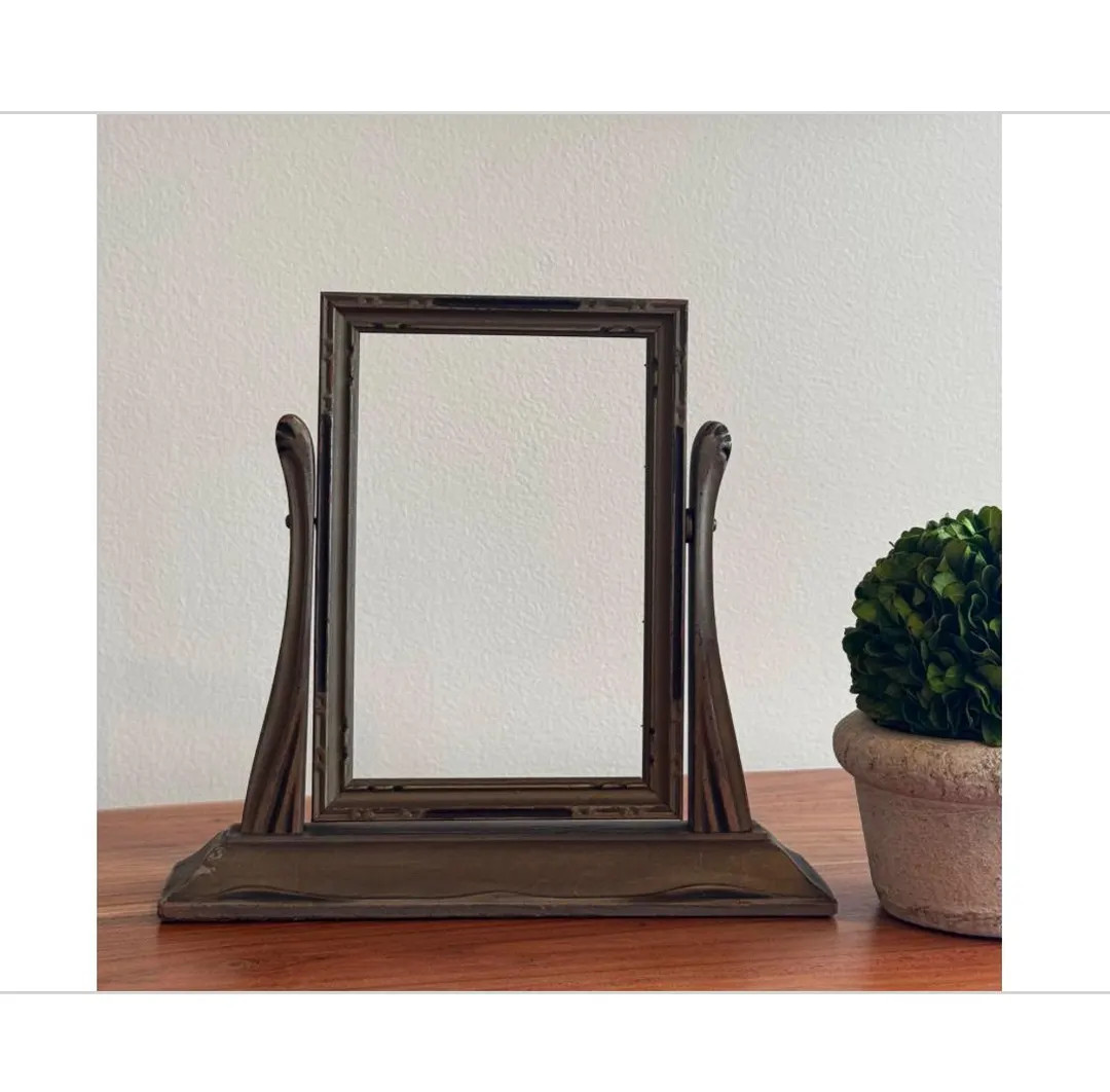 Vintage Art Decor Wooden Swivel Picture Frame - Etsy | Etsy (US)