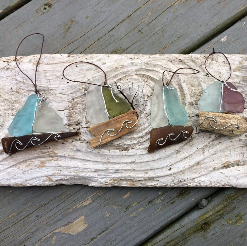 Seaglass Sailboats | Etsy (US)