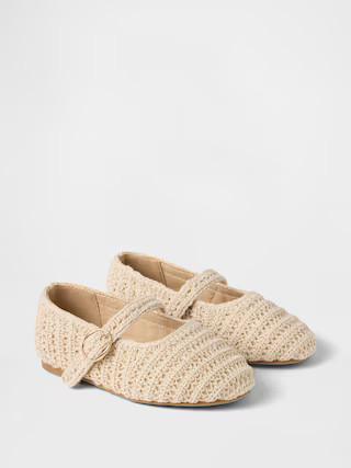 Toddler Crochet Mary Jane Flats | Gap (US)