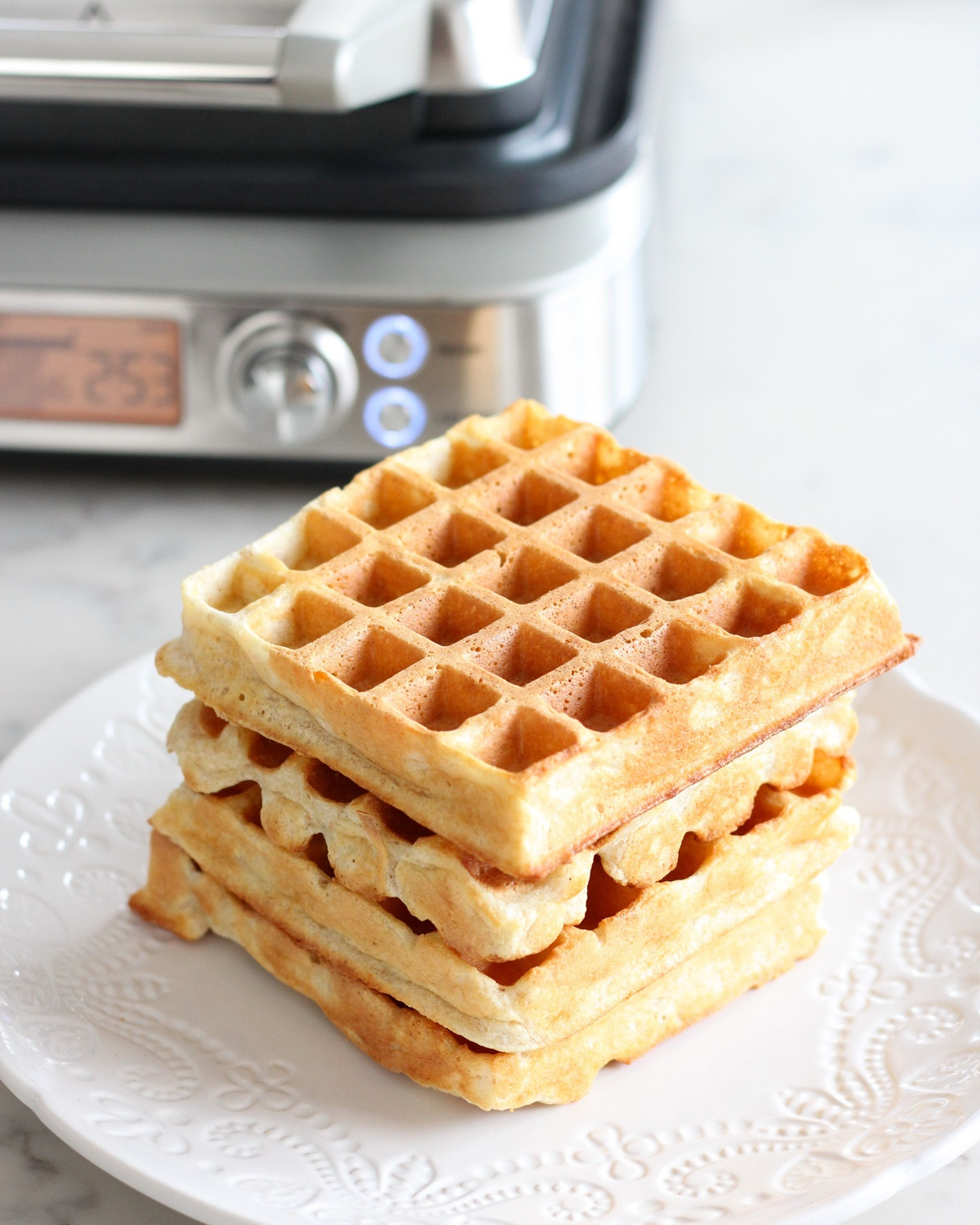 This Breville smart waffle maker is my favourite for many reasons: batter never sticks, mess-free, makes 4 at a time, countdown timer, easy settings… Mostly because the waffles come out delicious every time! I like to make a big batch and freeze for easy weekday breakfasts for the whole family.



#LTKSeasonal #LTKFamily #LTKHome