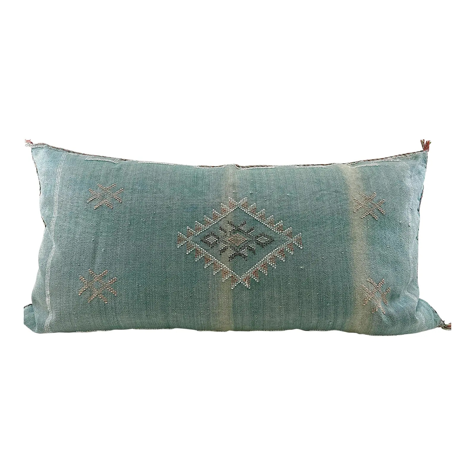 Moroccan Sabra Cactus Silk Lumbar Pillow Cover | Chairish